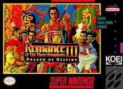 Romance of the Three Kingdoms III Dragon of Destiny - (Loose) (Super Nintendo)