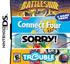 Battleship / Connect Four / Sorry / Trouble - (Loose) (Nintendo DS)