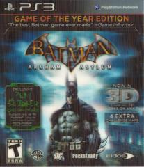 Batman: Arkham Asylum [Game of the Year] - (IB) (Playstation 3)